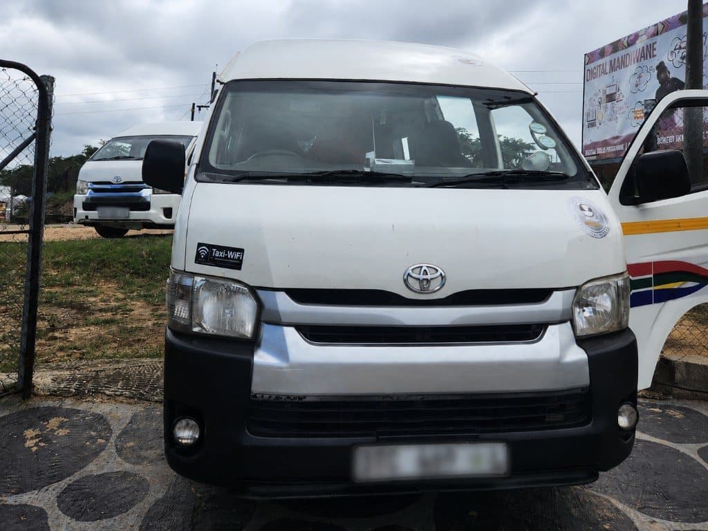 Taxi WiFi South Africa branded taxi exterior