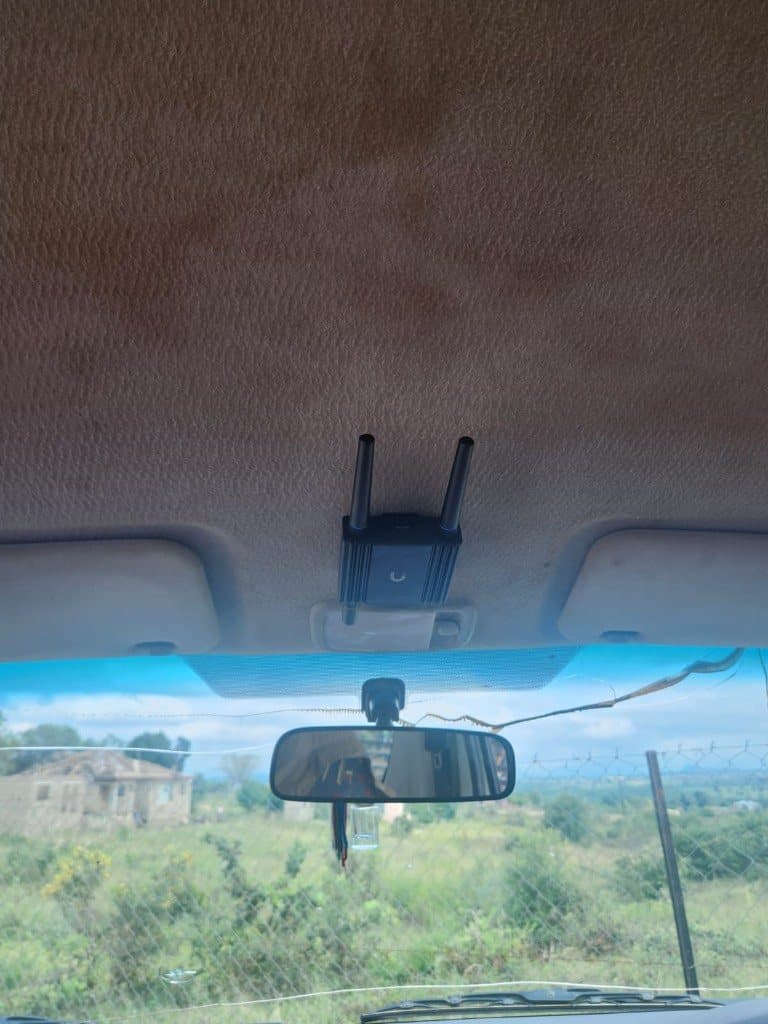 Taxi WiFi South Africa vehicle interior setup